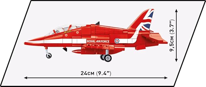 COBI Armed Forces BAe Hawk T1 RED Arrows Aircraft Building Set 389 Pieces