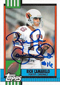 Sports Memorabilia Autograph Warehouse 302356 1990 Rich Camarillo Autographed No.436 Football Card - Phoenix Cardinals