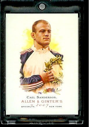 2007 Topps Allen &amp Ginter #23 Cael Sanderson NCAA &amp Olympic Wrestling Champion Trading Card