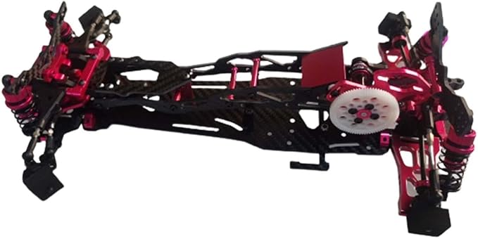 Alloy &amp CF 1/10 Chassis D5 MR V2 Frame Kit RC 2WD Drift Car Rear Drive