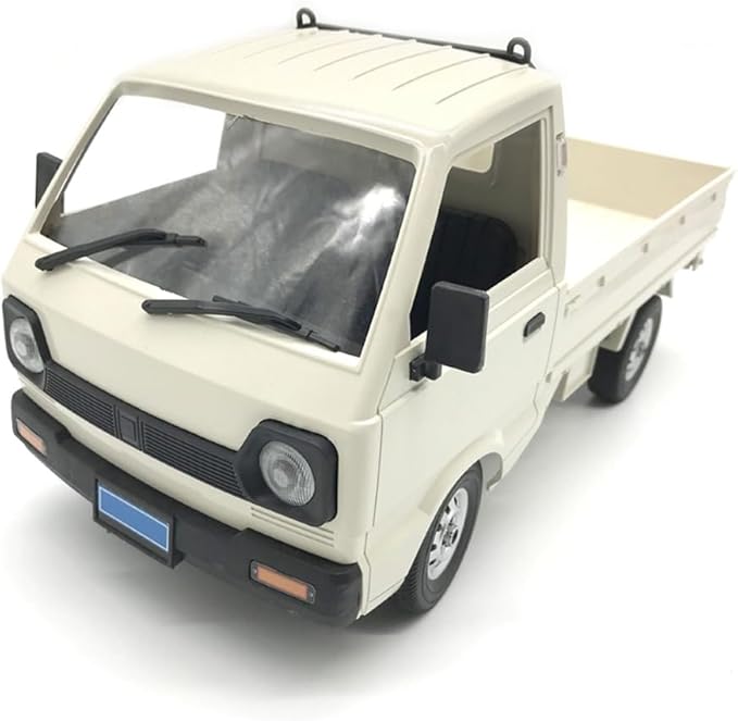 WPL D12 RC Car 1/10 RC Drift Car RTR Remote Control Car Kei Truck Crawler Off Road 2.4G with Proportional Throttle Steering 260 Motor Rear Drive Hobby Grade Toy Adult Age 16+