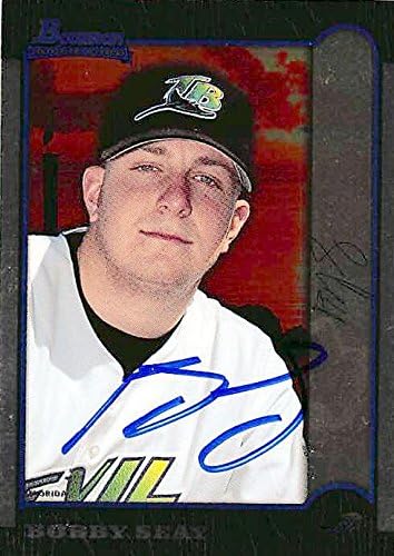 Sports Memorabilia Autograph Warehouse 247783 Bobby Seay Autographed Baseball Card - Tampa Rays 1999 Bowman Chrome - No. 425 Rookie