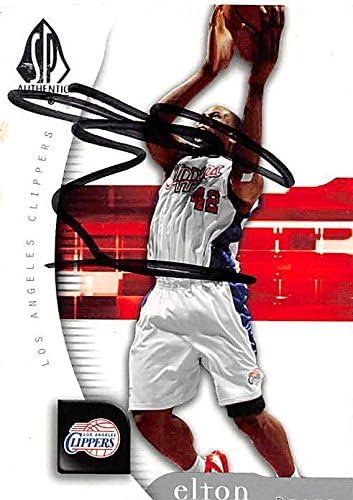 Sports Memorabilia Autograph Warehouse 245479 Elton Brand Autographed Basketball Card - Los Angeles Clippers 2005 Upper Deck SP - No. 35