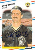 Sports Memorabilia Autograph Warehouse 247276 Doug Drabek Autographed Baseball Card - Pittsburgh Pirates 1988 Fleer - No. 327