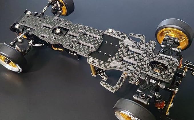 Helidirect Atomic DRZ3 MS RWD Drift Chassis Kit (No Electronic) - Remote Control Car 1/28 RC Drift Car Assemble Kit Without Electronics and Wheels
