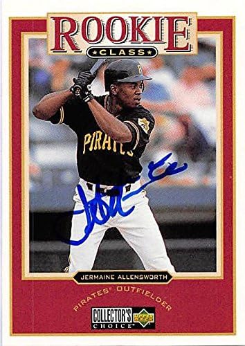 Sports Memorabilia Autograph Warehouse 244512 Jermaine Allensworth Autographed Baseball Card - Pittsburgh Pirates FT 1997 Upper Deck Rookie Class - No. 6