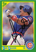 Autograph Warehouse 248536 Luis Salazar Autographed Baseball Card - Chicago Cubs 1990 Score - No. 92