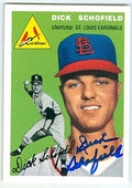 Sports Memorabilia Autograph Warehouse 246174 Dick Schofield Autographed Baseball Card - St Louis Cardinals 1994 1954 Topps Archives - No. 191