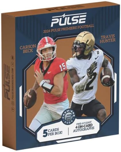 2024 Pulse Premiere Football Hobby Trading Card Box (4 Autographs)