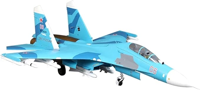 Fms Rc Plane 6 Channel Remote Control Airplane SU-27 70mm Ducted Fan 12-Blade EDF Rc Planes for Adults PNP (No Radio Battery Charger)