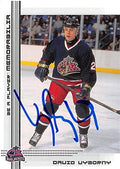 Sports Memorabilia Autograph Warehouse 466105 David Vyborny Autographed Columbus Blue Jackets Hockey Card 2000 BAP No. 410