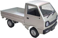 The perseids Kei Truck 2.4Ghz RTR Off-Road Vehicle Remote Control Retro Pickup Truck with Lights 1:10 RC Crawler Car Silver