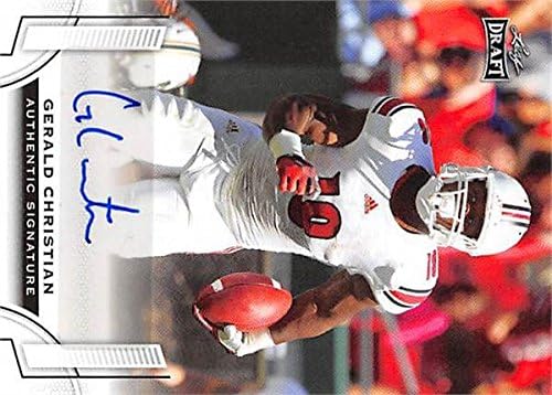 Autograph Warehouse 249503 Gerald Christian Autographed Football Card - Louisville Cardinals 2015 Leaf Draft - No. BA-GC1 Rookie