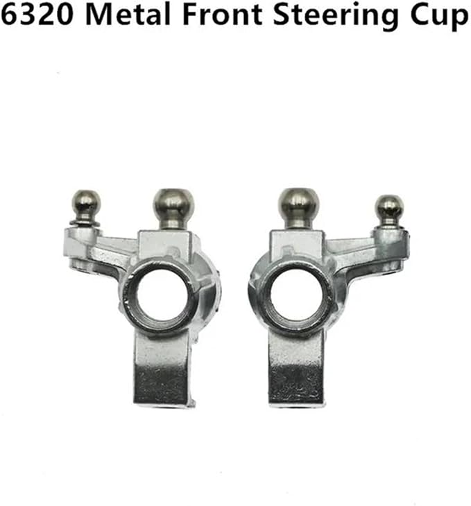 for SCY 16101 16102 16103 16201 16101 Pro 16102 Pro 16103Pro 16201Pro Metal Front Steering Cup Rear Hub Carrier 1/16 RC Car Upgrade Parts RC Accessories(Front)
