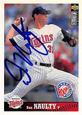 Sports Memorabilia Autograph Warehouse 270155 Dan Naulty Autographed Baseball Card - Minnesota Twins FT 1997 Upper Deck - No. 382