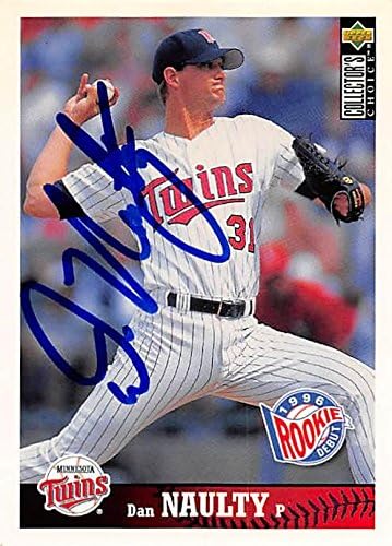 Sports Memorabilia Autograph Warehouse 270155 Dan Naulty Autographed Baseball Card - Minnesota Twins FT 1997 Upper Deck - No. 382