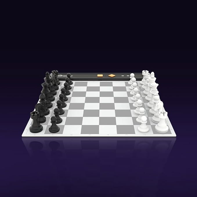 Chessnut Go Ultimate Portable Travel Electronic Chessboard with Full Piece Recognition and Strong Magnetic Adhesion - Perfect Desk or Travel Size（Orange）