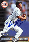 Sports Memorabilia Autograph Warehouse 302081 1999 Fleer Burger King Homer Bush Autographed No.16 Baseball Card - New York Yankees