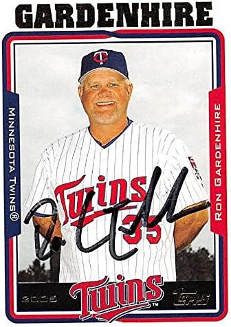 Autograph Warehouse 245294 Ron Gardenhire Autographed Baseball Card 2004 Topps No. 283 - Minnesota Twins