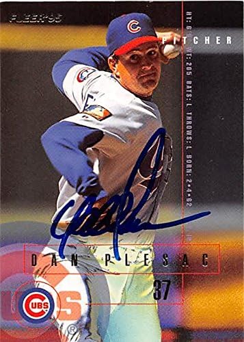 Sports Memorabilia Autograph Warehouse 248392 Dan Plesac Autographed Baseball Card - Chicago Cubs 1995 Fleer - No. 421