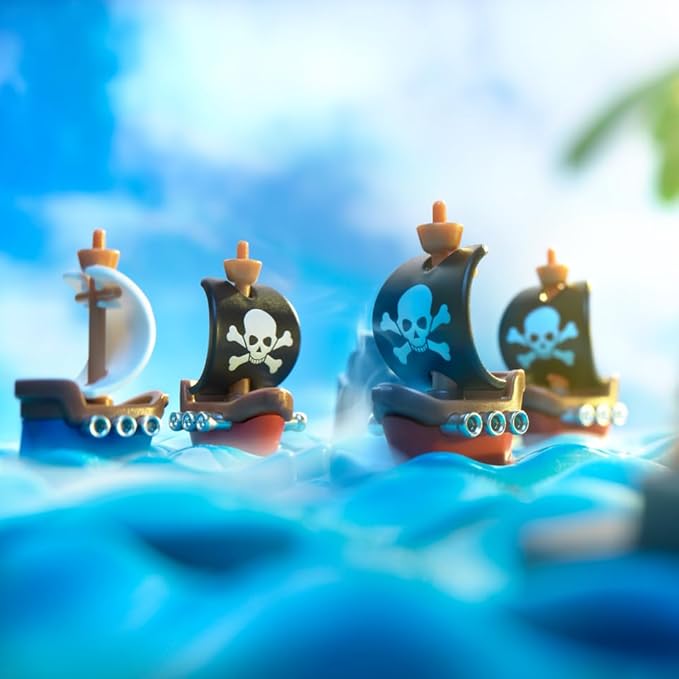 SmartGames Pirates Crossfire – Strategy Logic Game with 4 Playing Modes and 80 Challenges for Ages 7+