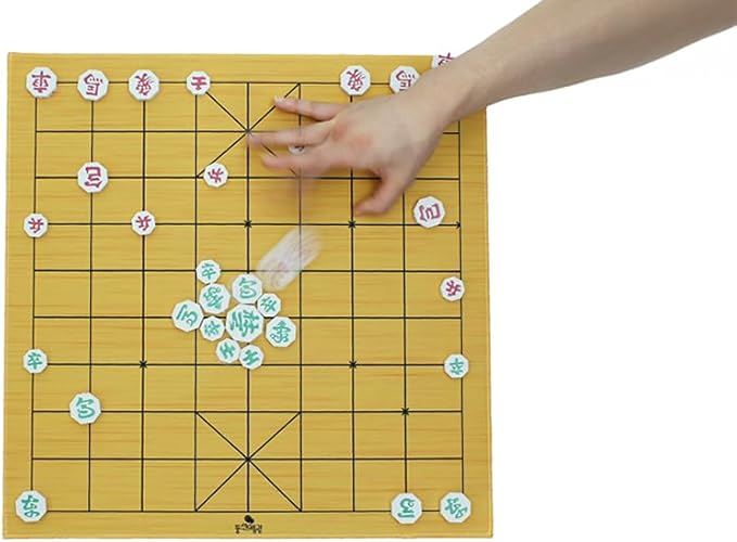 Janggi Korean Chess Stones/Chinese Chess (Xiangqi) - A Game Played by Launching Pieces Flicking Stones Board Game Travel Set