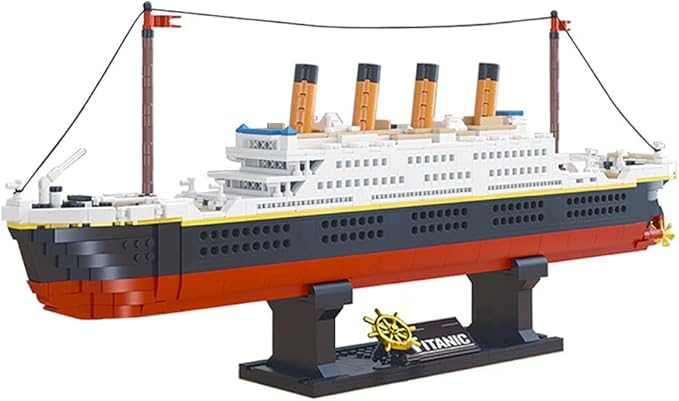 dOvOb Mini Blocks Titanic Building Set 1288 Pieces Mini Bricks Toys Gift for Adults and Kids