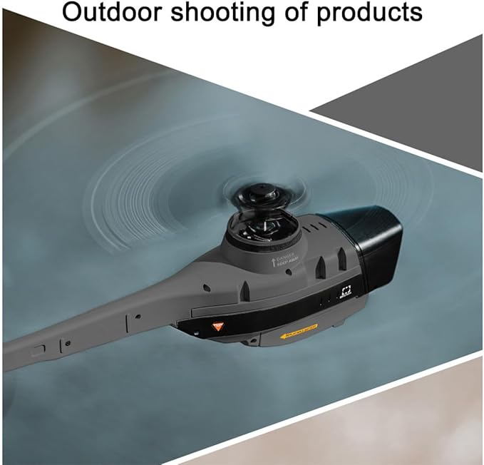 Remote Control Helicopter with 1080P Camera Black Hornet Scout RC 4CH Aerial Vehicle Reconnaissance Military Aircraft Model for 16+ with 2-Battery