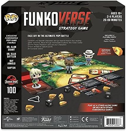 Figurine FunkoVerse Strategy Game Jurassic Park 100 4-Pack Board Game