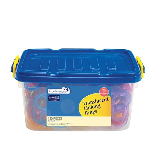 Excellerations Translucent Linking Rings - 180 Pieces