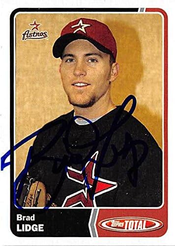 Sports Memorabilia Autograph Warehouse 301998 2003 Topps Brad Lidge Autographed No.91 Baseball Card - Houston Astros SC