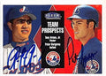 Sports Memorabilia Autograph Warehouse 244886 Tony Armas Jr. &amp Peter Bergeron Autographed Baseball Card - Montreal Expos FT 2000 Fleer Tradition Team Prospects - No. 332 Rookie