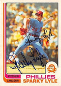 Sports Memorabilia Autograph Warehouse 302098 1982 O-Pee-Chee Sparky Lyle Autographed No.285 Baseball Card - Philadelphia Phillies