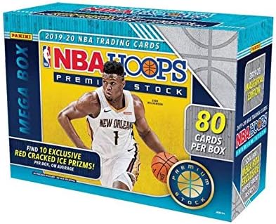 2020 NBA Hoops Premium Stock Basketball Trading Card Mega Box