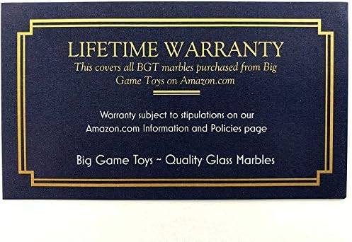 Big Game Toys~60 Large 1 (25mm) Replacement Glass Marbles Chinese Checker Aggravation Dirty Marbles Wahoo Abalone Board Game (10 Each of Red Blue Yellow White Green Black)