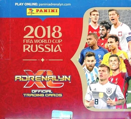 2018 Panini Adrenalyn World Cup Russia HUGE 24 Pack Factory Sealed Box with 144 Cards! Look for KYLIAN MBAPPE ROOKIE &amp Lionel Messi Ronaldo Neymar Jr Salah Kane &amp Many More!