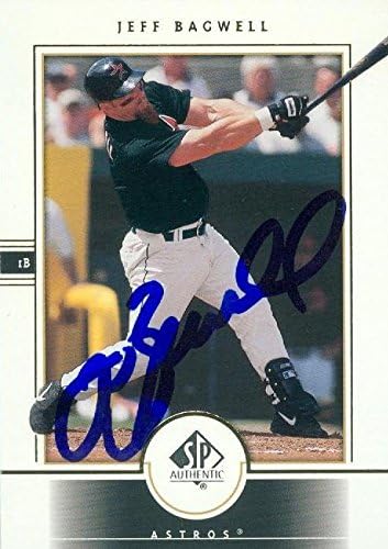 Sports Memorabilia Autograph Warehouse 291421 2000 Jeff Bagwell Autographed No.41 Baseball Card - Houston Astros SC