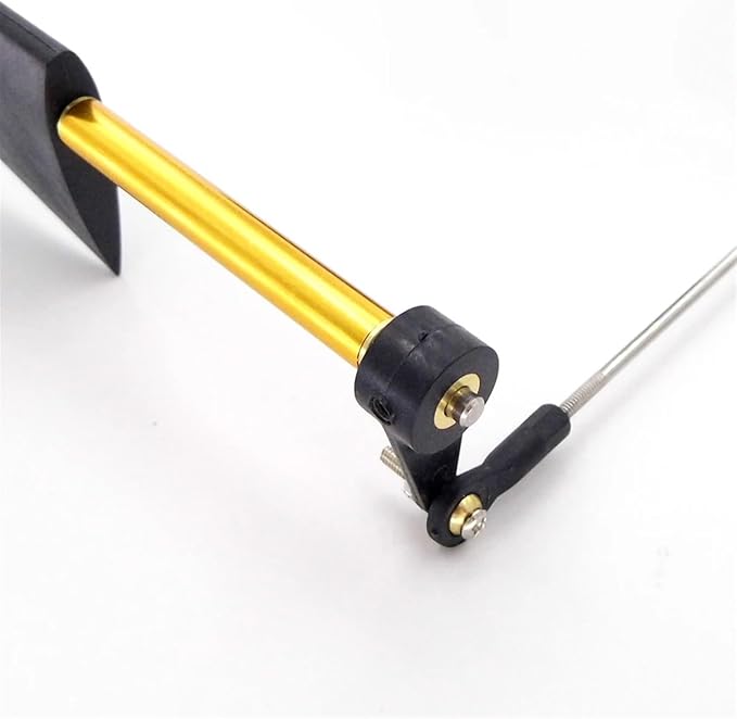 RC Boat Nylon Dual Steering Rudder with Servo Steering Arm Rod Stopper Ball Head Joint for RC Boat Scale Marine Cruise(C)
