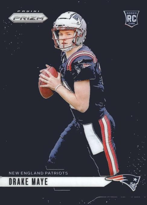 2024 Panini Prizm #329 Drake Maye New England Rookie Football Card - Sportscard Superstore