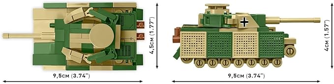 COBI Historical Collection WWII Panzerkampfwagen IV Tank Building Set 128 Pieces