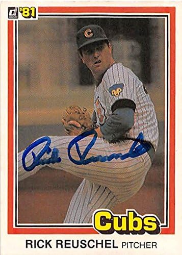 Sports Memorabilia Autograph Warehouse 248374 Rick Reuschel Autographed Baseball Card - Chicago Cubs 1981 Donruss - No. 561