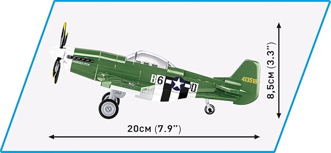 COBI Historical Collection North American P-51D Mustang Aircraft Building Set 150 Pieces