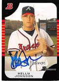 Sports Memorabilia Autograph Warehouse 301755 2008 Topps Kelly Johnson Autographed No.121 Baseball Card - Atlanta Braves