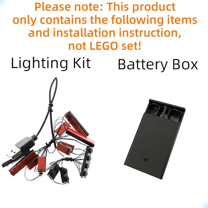 LED Light Kit Compatible with Lego Typewriter - Lighting Set for Ideas 21327 Building Model (Model Set Not Included)