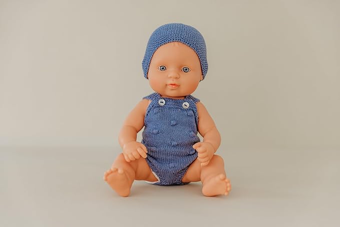 Miniland Realistic Baby Doll with Anatomically Correct Features Reborn Baby Dolls Cute Scented Body with Vanilla Perfume Comes in Polybag 12 5/8 inches Tall | Caucasian Girl