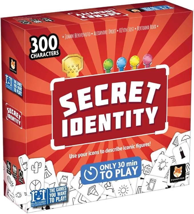 R&ampR Games Secret Identity Perfect Party Game for Adults and Kids Ideal for Family Night
