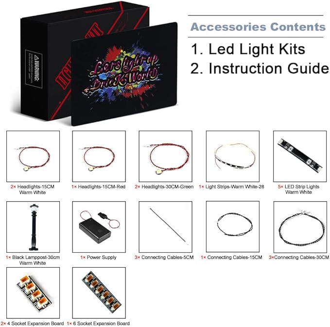 BrickBling Light Kit Compatible with Lego 76218 Sanctum Sanctorum Well Hidden Lighting Compatible with Lego 76218 No Model