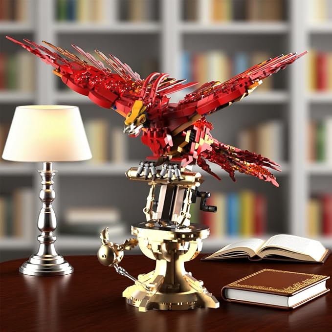 938 Pieces Phoenix Building Set Magic Potter Phoenix Collection Model for AdultsIdeas HP Building Toy