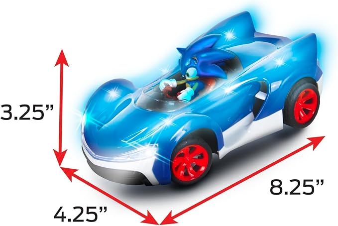 NKOK Team Sonic Racing R/C Ready to Run Sonic Glow Racer with Turbo Boost and Lights