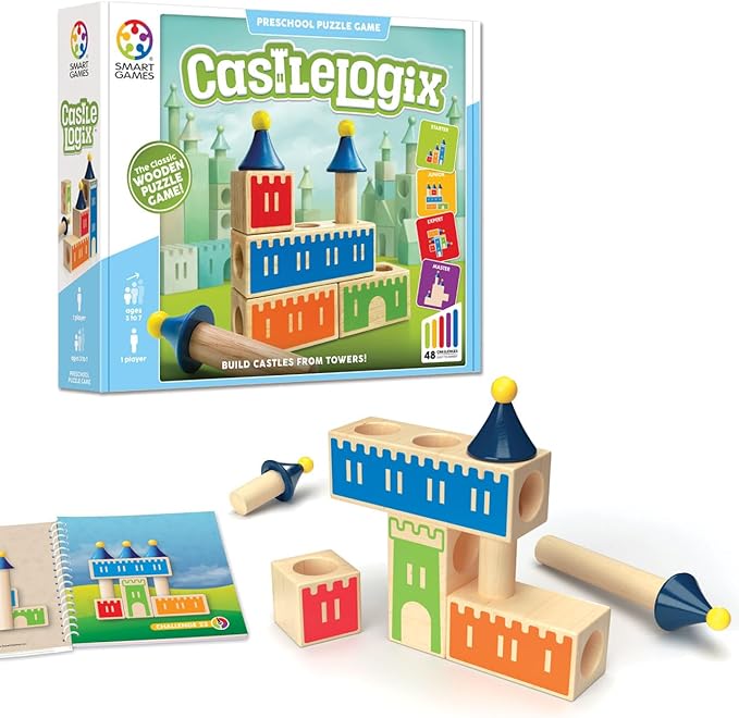 smart games - Castle Logix Preschool Puzzle Game with 48 Challenges 3+ Years